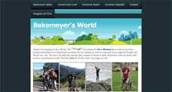 Desktop Screenshot of bekemeyersworld.com